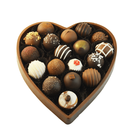 Pre-Made Chocolate Heart Gift Boxes
