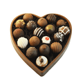 18pc. Solid Chocolate Heart Gift Box